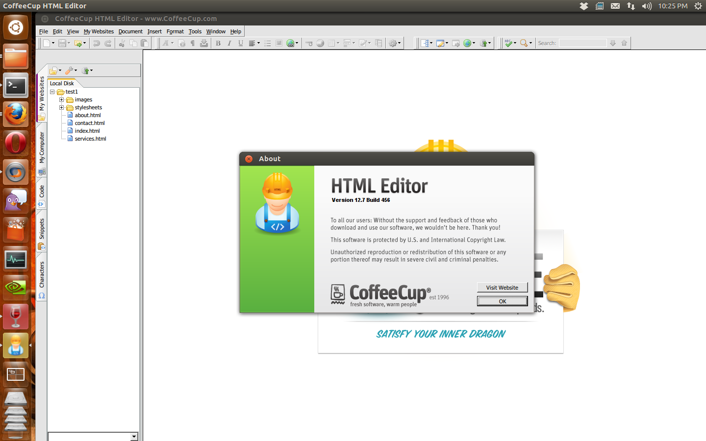 coffee cup html editor for mac