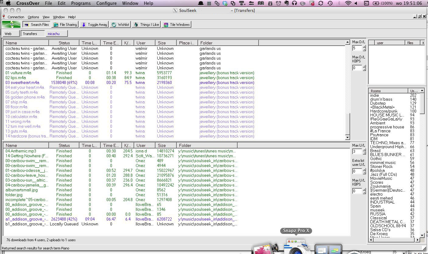 application type for port forwarding soulseekqt