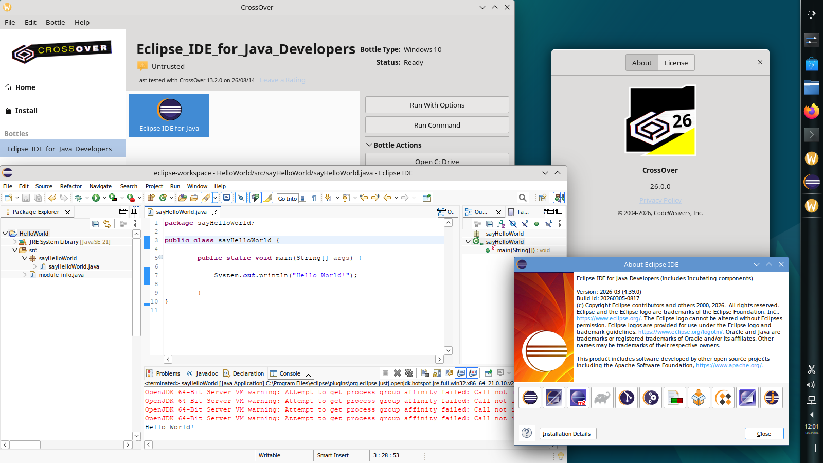 Will Eclipse IDE for Java Developers run on Mac or Linux? | CodeWeavers