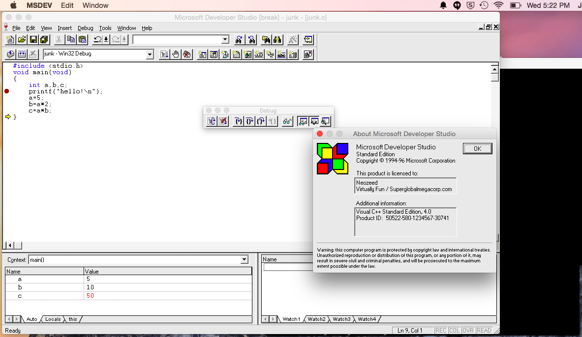 microsoft visual c++ for mac