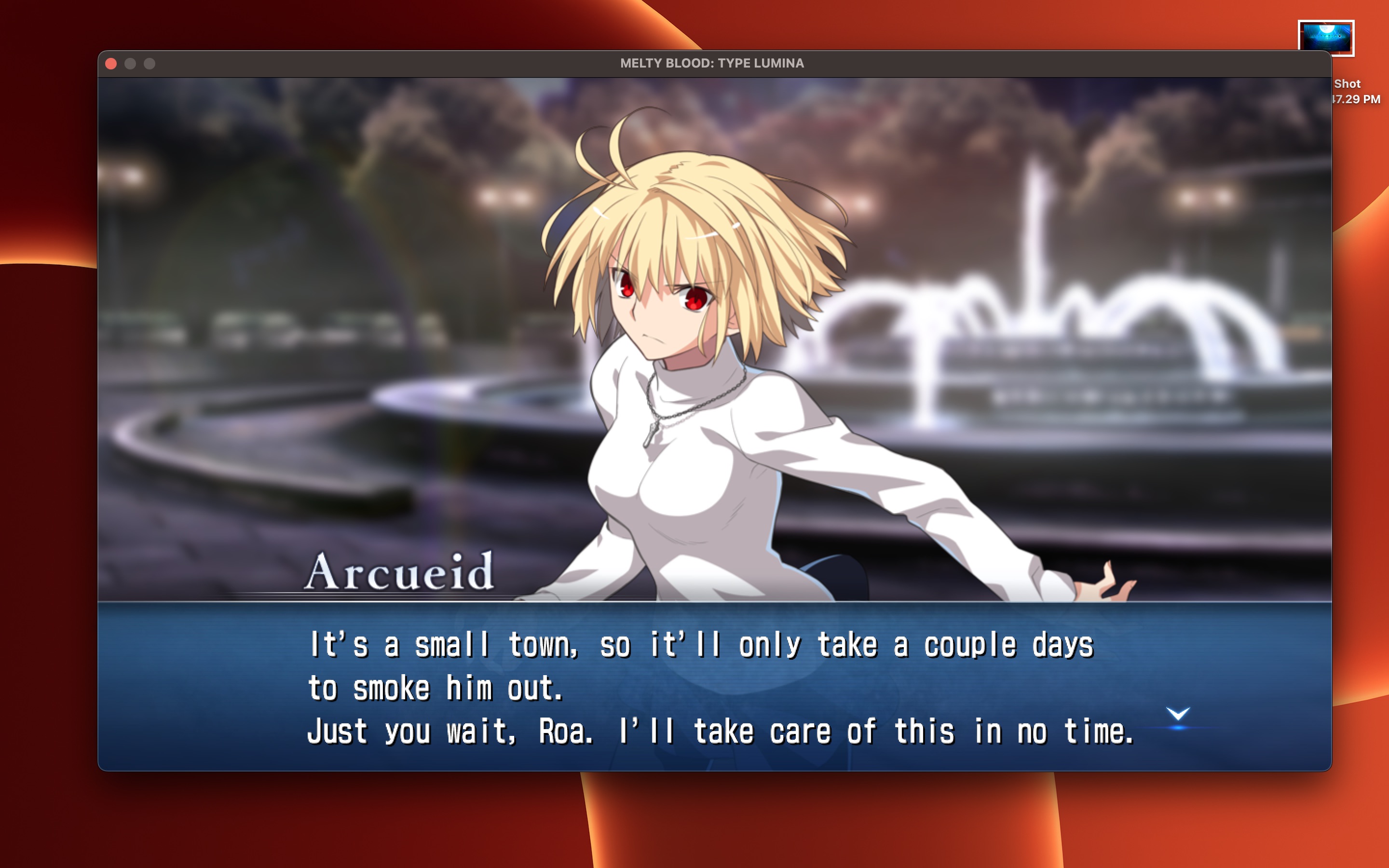 Will MELTY BLOOD: TYPE LUMINA run on Mac or Linux? | CodeWeavers