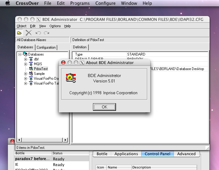 Bdeadmin Config File Media for Borland Database Engine BDE (CodeGear) | CodeWeavers