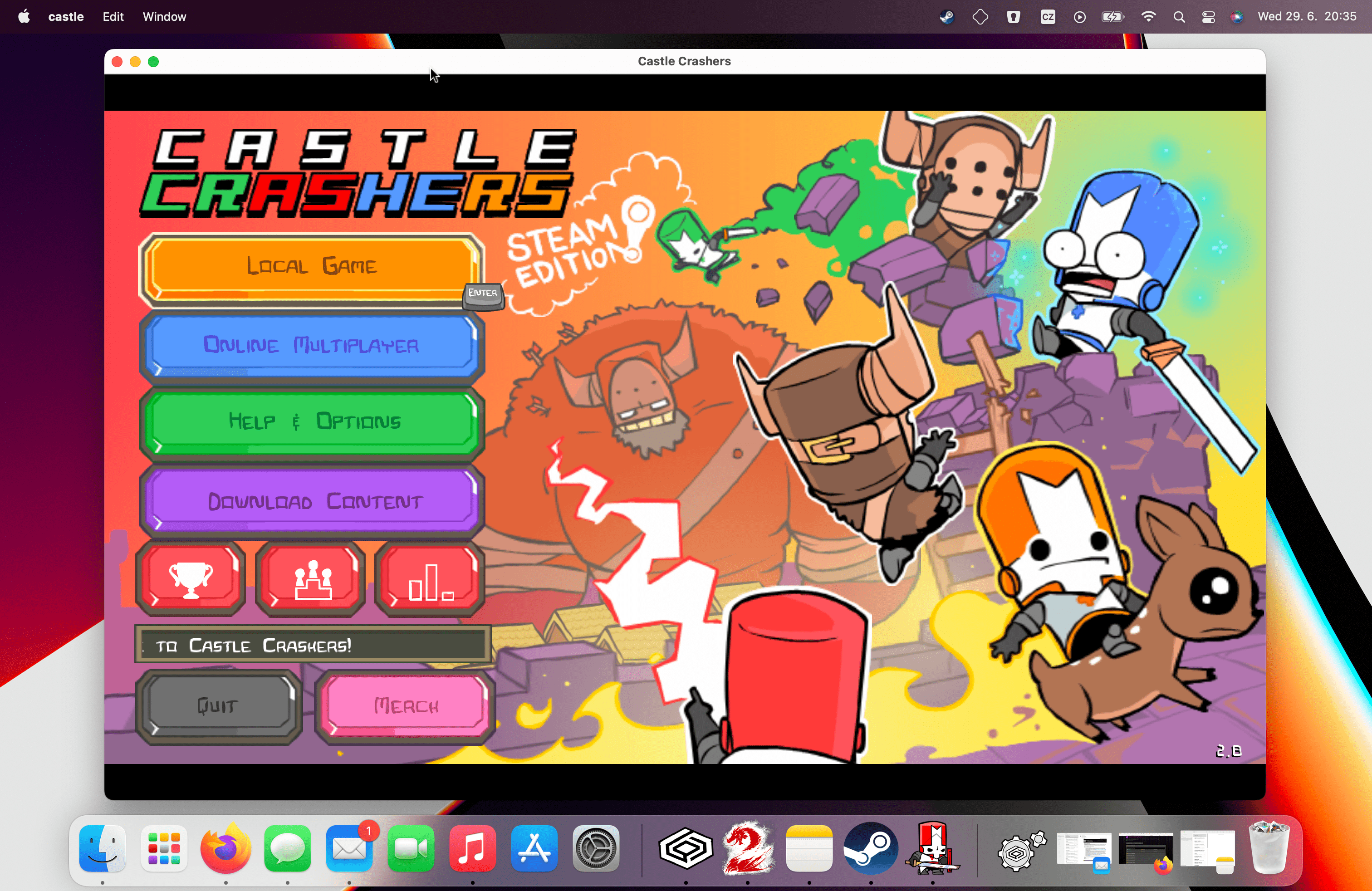 Castle Crashers, Software