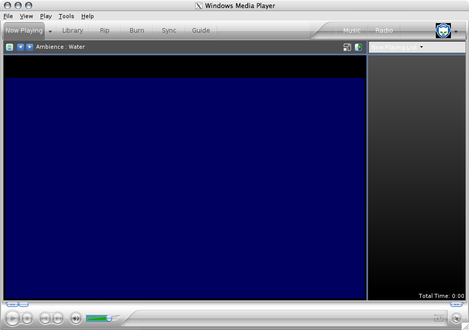 windows media player in mac os x