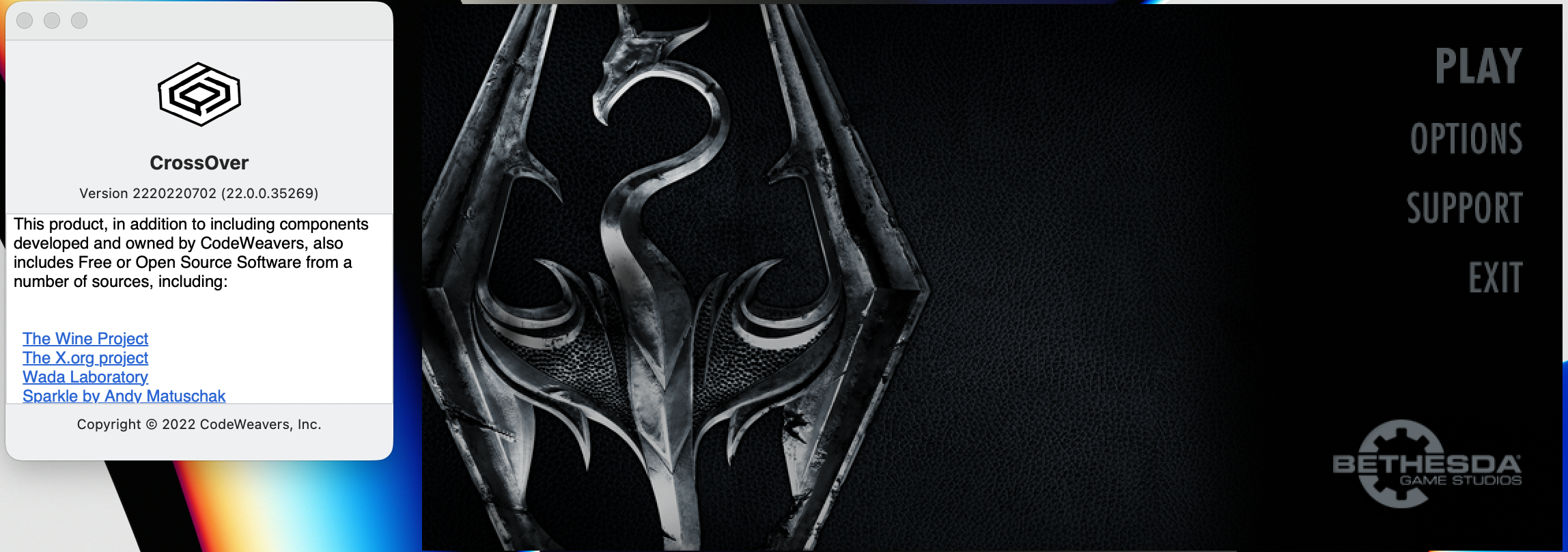 The Elder Scrolls V: Skyrim Special Edition (64-bit) | Compatibility  Database | CodeWeavers
