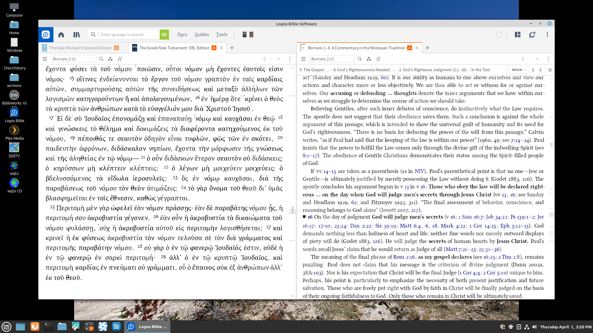 Will Logos Bible Software Version 8 run on Mac or Linux? CodeWeavers