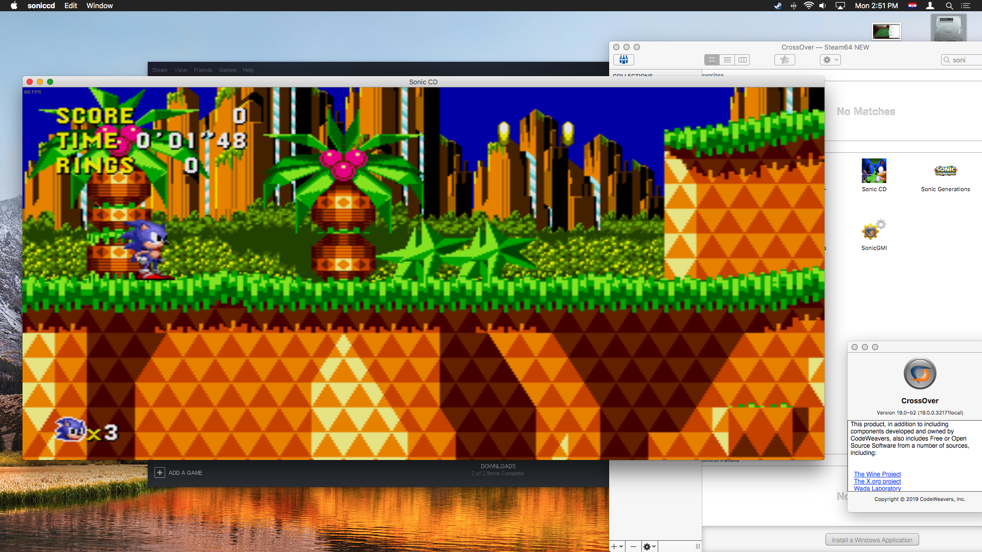 Sonic CD, Software