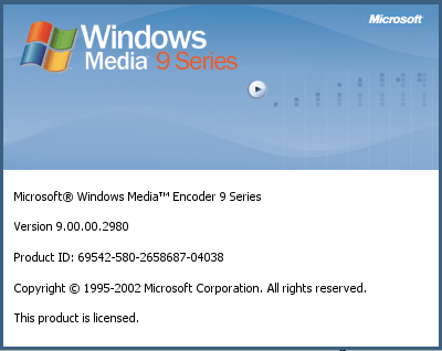 Congelar idioma compensación Windows Media Encoder 9 Series | Compatibility Database | CodeWeavers