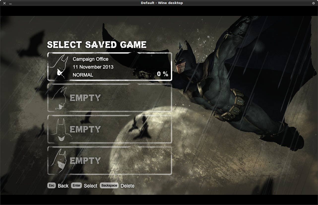 Batman: Arkham Asylum, Compatibility Database