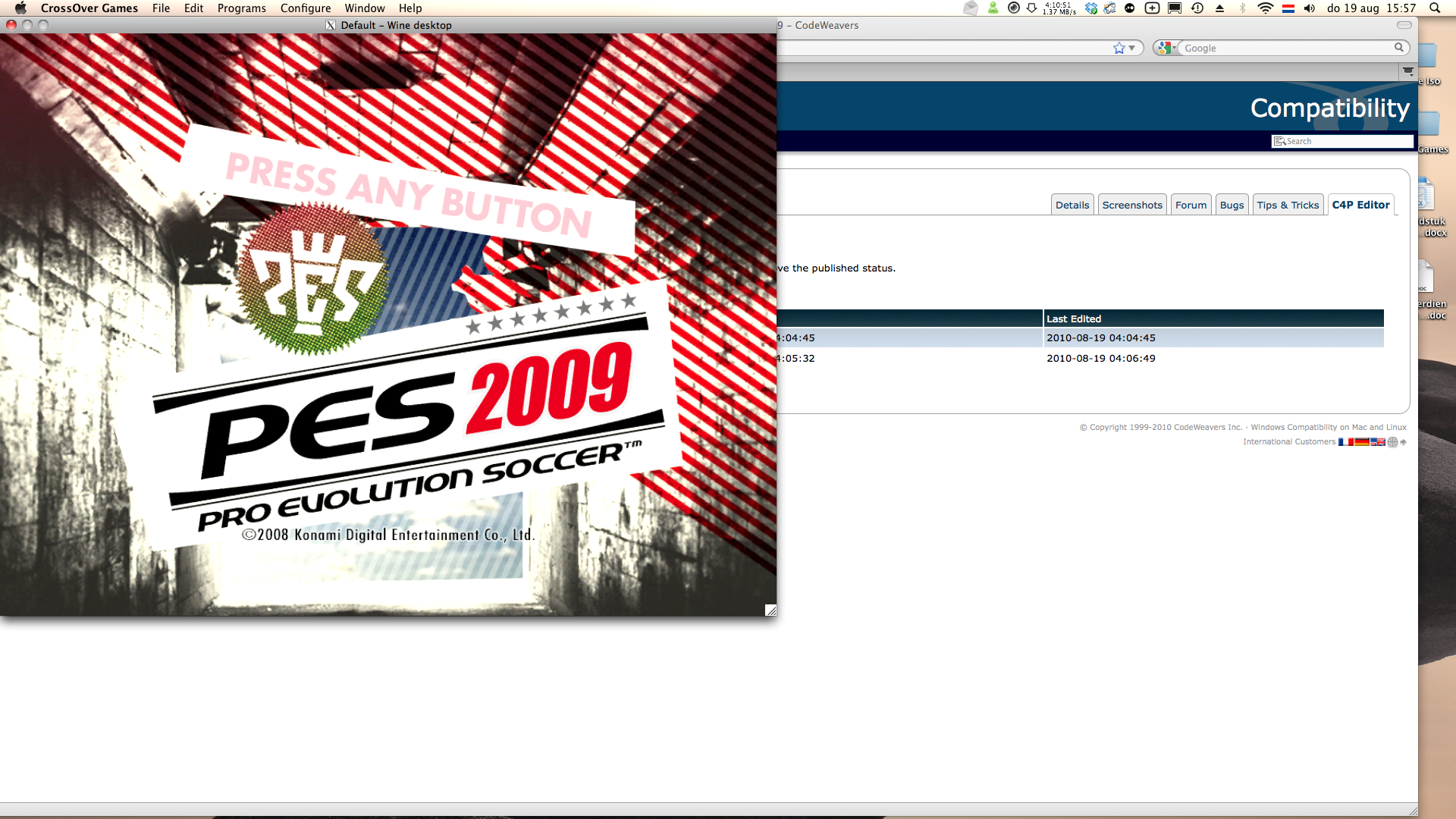 Can you run Pro Evolution Soccer 2009 on Mac or Linux? | CodeWeavers