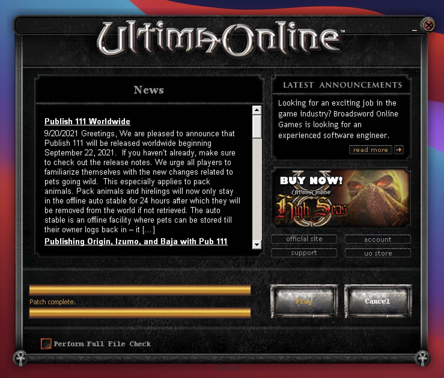 Media for Ultima Online Enhanced Client CodeWeavers