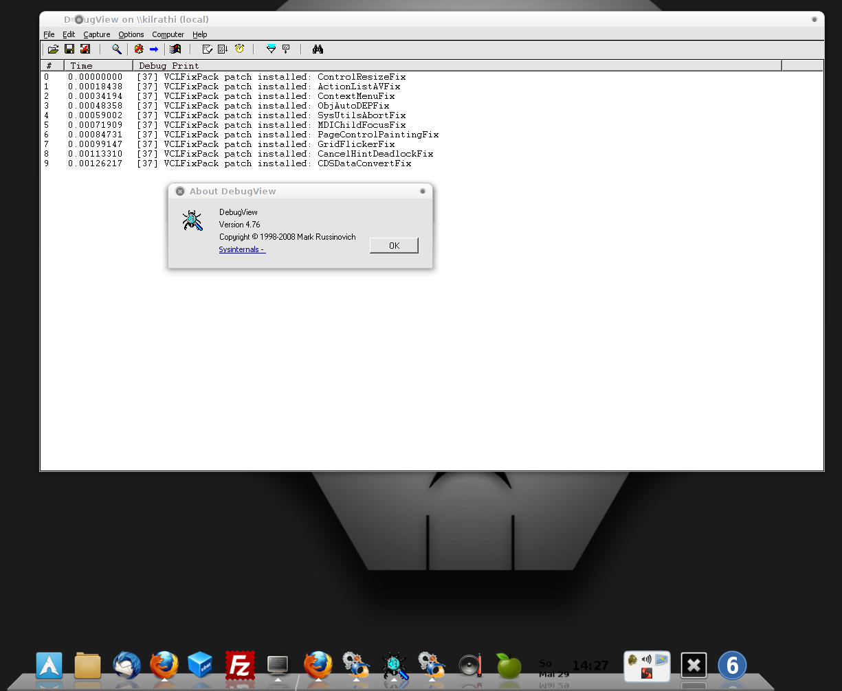 Will DebugView for Windows 4.76 run on Mac or Linux? | CodeWeavers