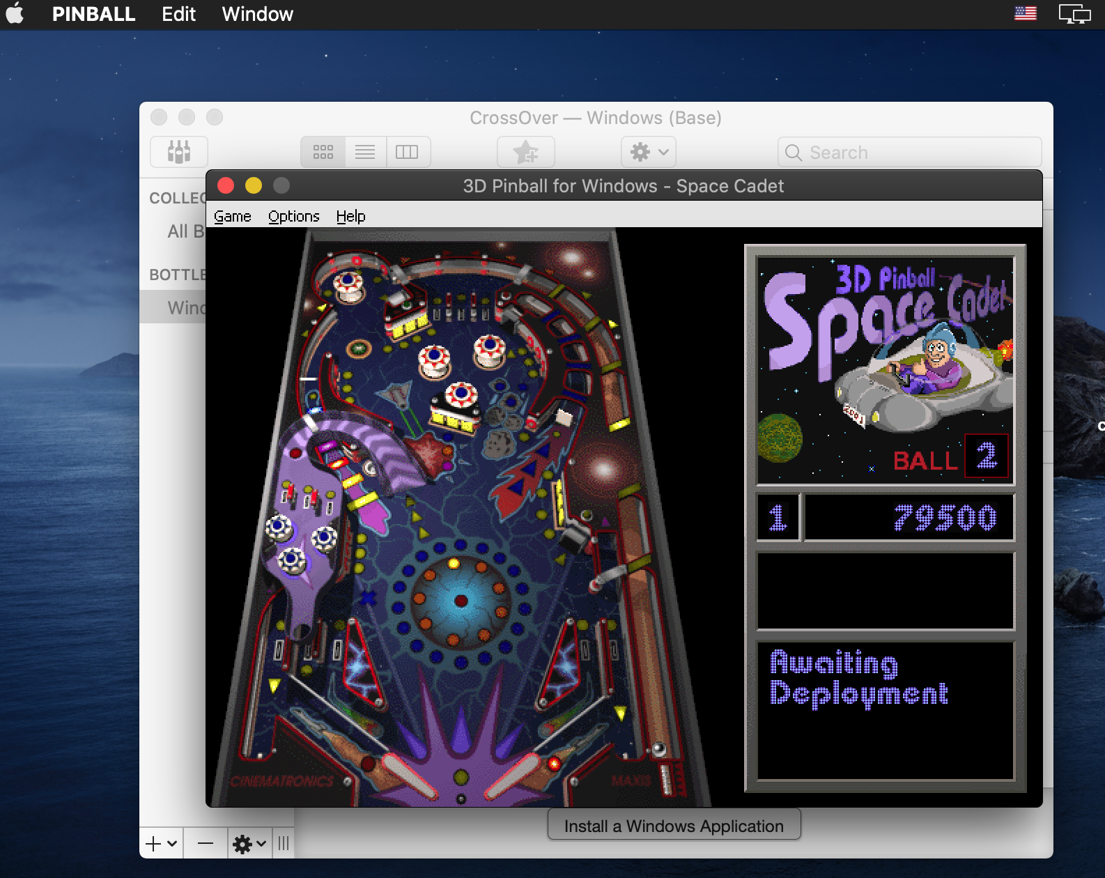 3d pinball space