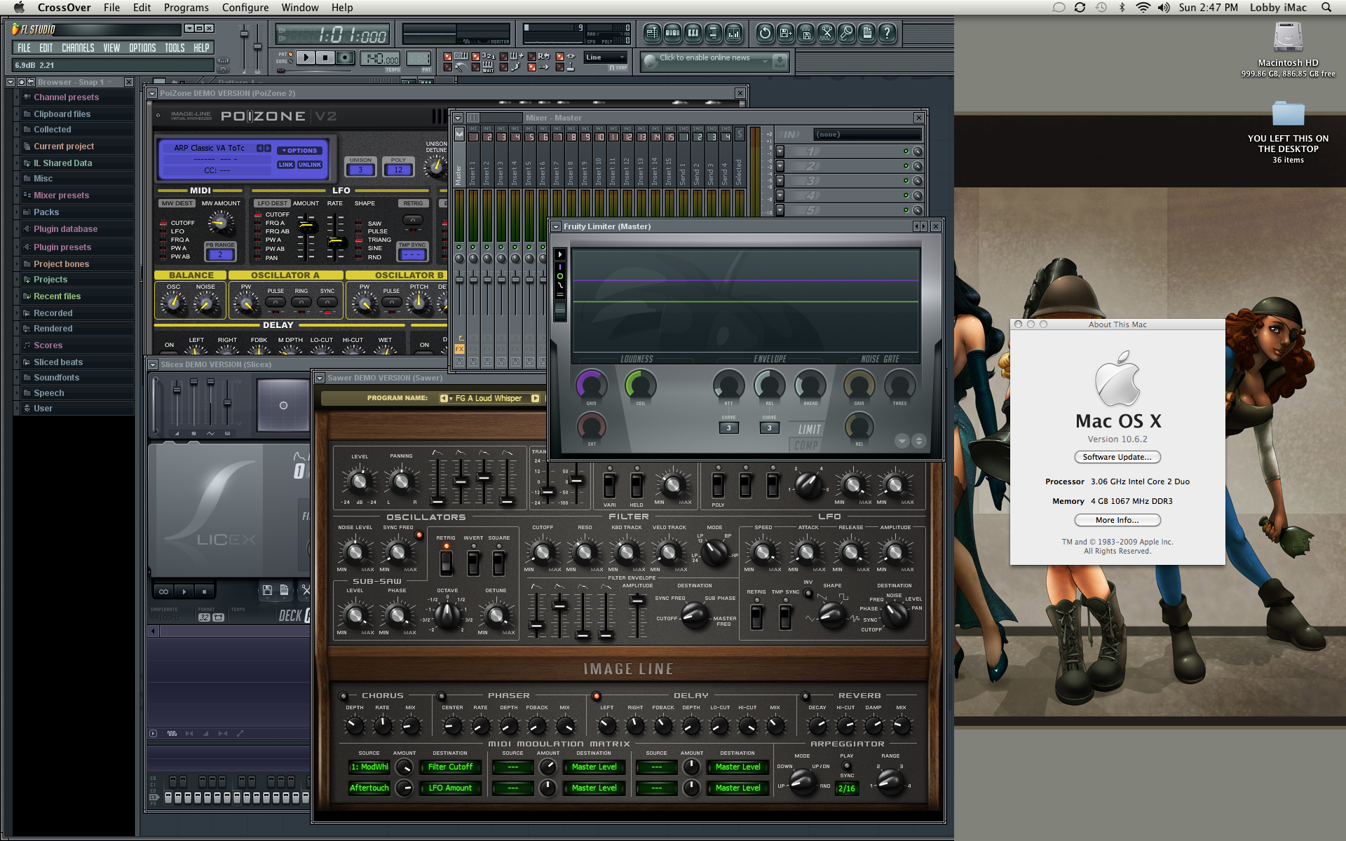 FL Studio On a Mac (OSX + Crossover Wrapper) 