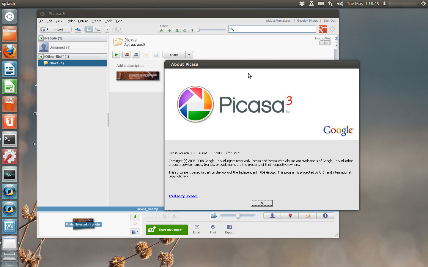 picasa photos not showing in gallery