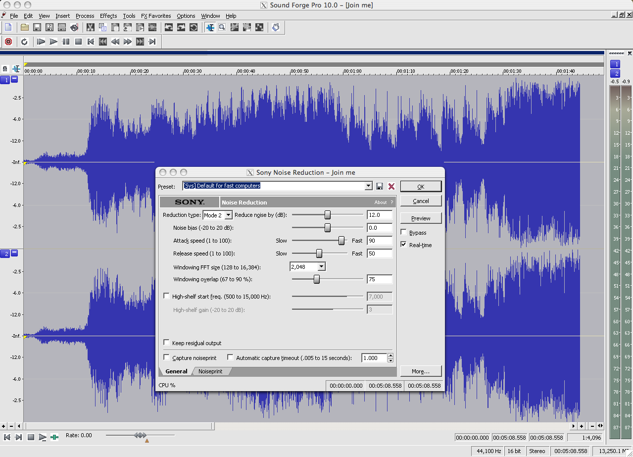 sony sound forge audio studio version 10