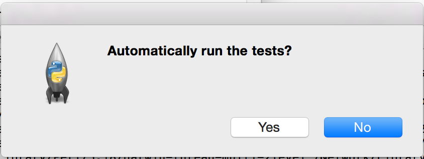 Automatically run the tests?
