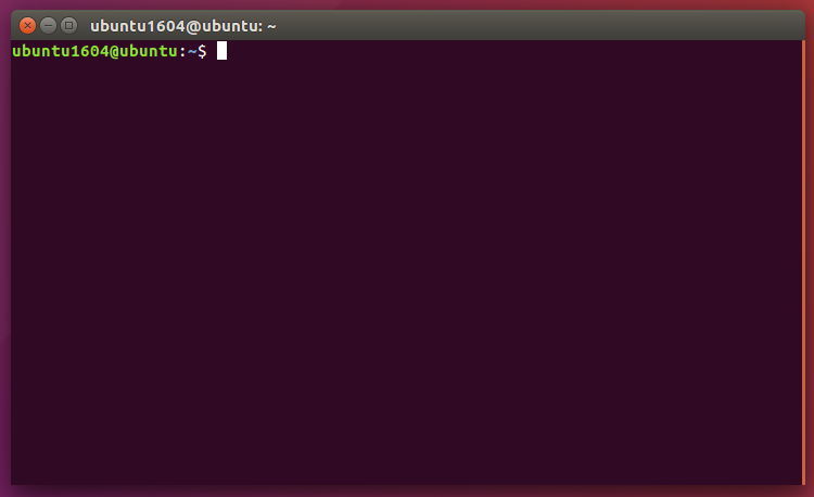 Terminal Window Ubuntu 16.04