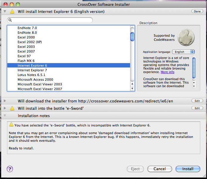 Using Crossover Mac With E- Sword Using Crossover Mac With E- Sword